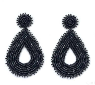 PAULIE POCKET BLACK BEADS