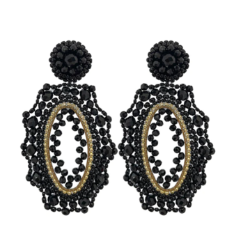 SIENA EARRINGS - BLACK