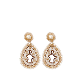 MELANY EARRINGS - BEIGE