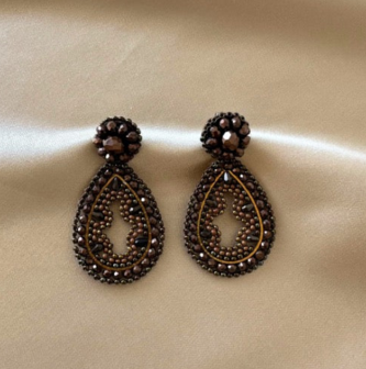 PAULIE POCKET MELANY EARRINGS - BLACK