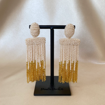  ISADORA OMBRE EARRINGS - BEIGE GOLD