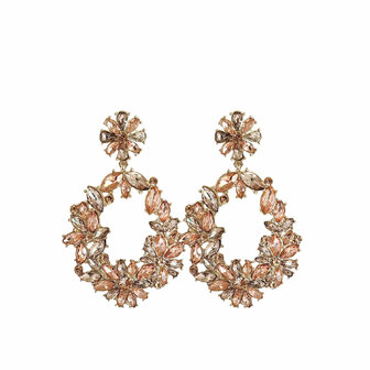 PAULIE POCKET BLOSSOM STRASS EARRINGS - BLUSH