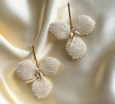 PAULIE POCKET YASMIN EARRINGS - BEIGE