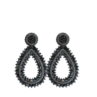 Drops Tarah Earrings - Silver Grey