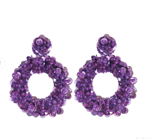 MARJOLINA EARRINGS - LILA