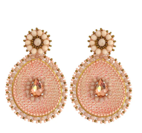 PAULIE POCKET HAILEY EARRINGS - PINK