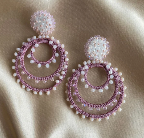 PAULIE POCKET BIBI EARRINGS - PINK