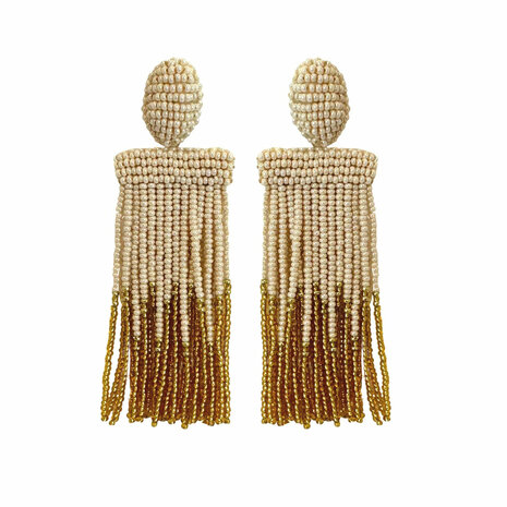  ISADORA OMBRE EARRINGS - BEIGE GOLD