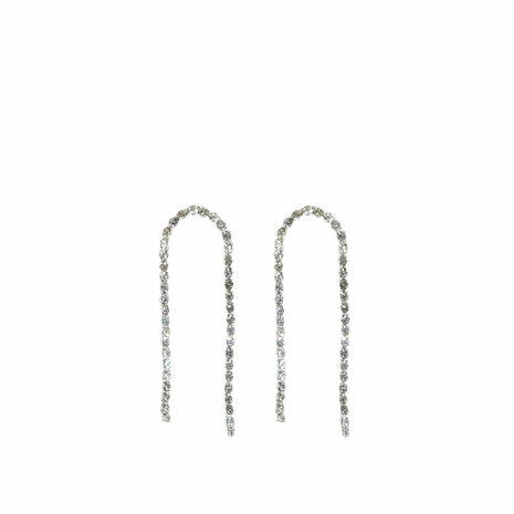 SMALL WATERFALL EARRINGS - SILVER