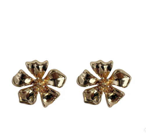 PAULIE POCKET STUD FLOWER EARRINGS